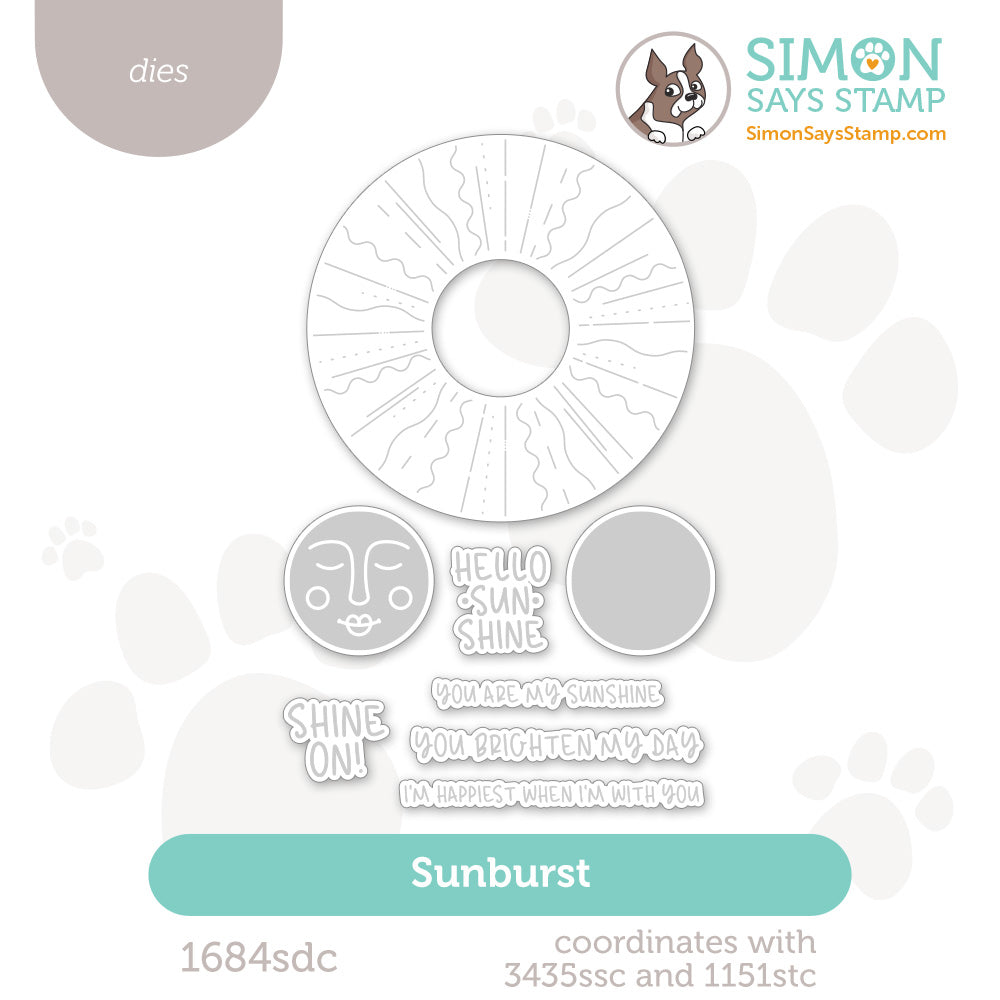 Simon Says Stamp Sunburst Wafer Dies 1684sdc Shine On