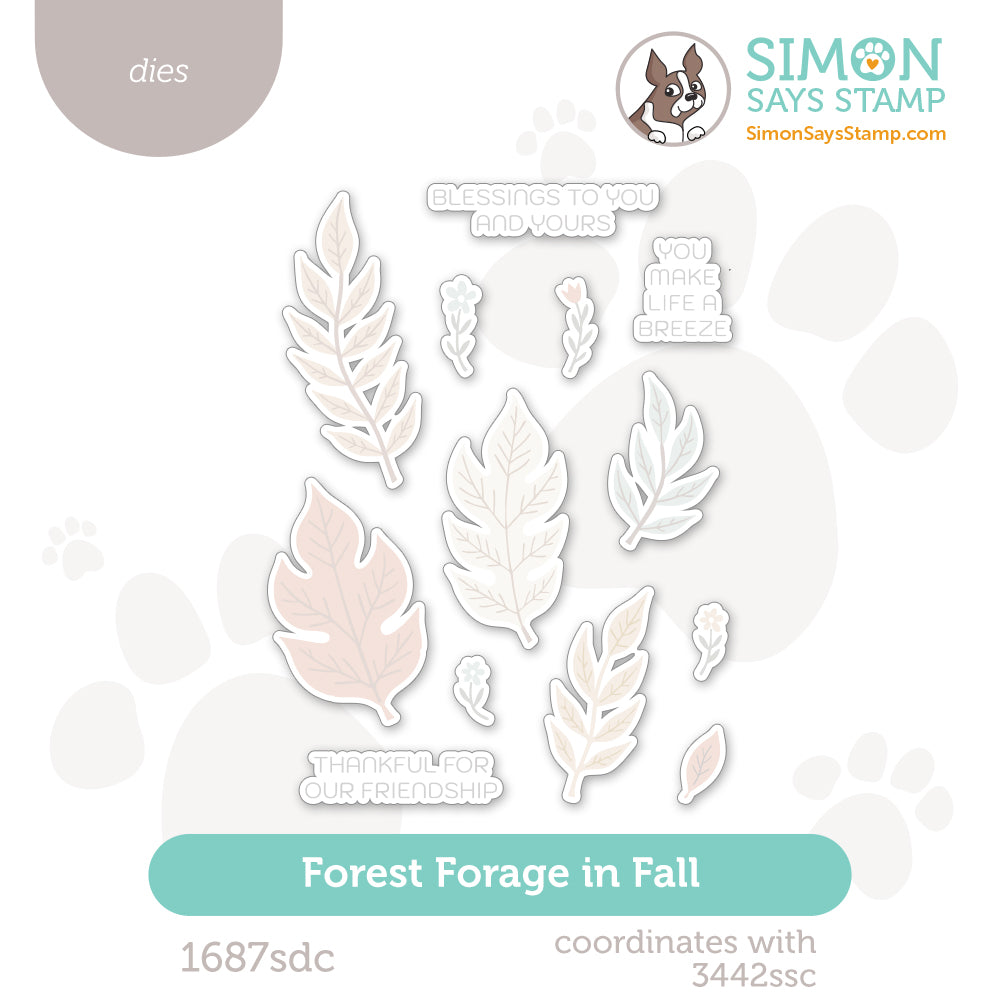 Simon Says Stamp Forest Forage in Fall Wafer Dies 1687sdc Stamptember