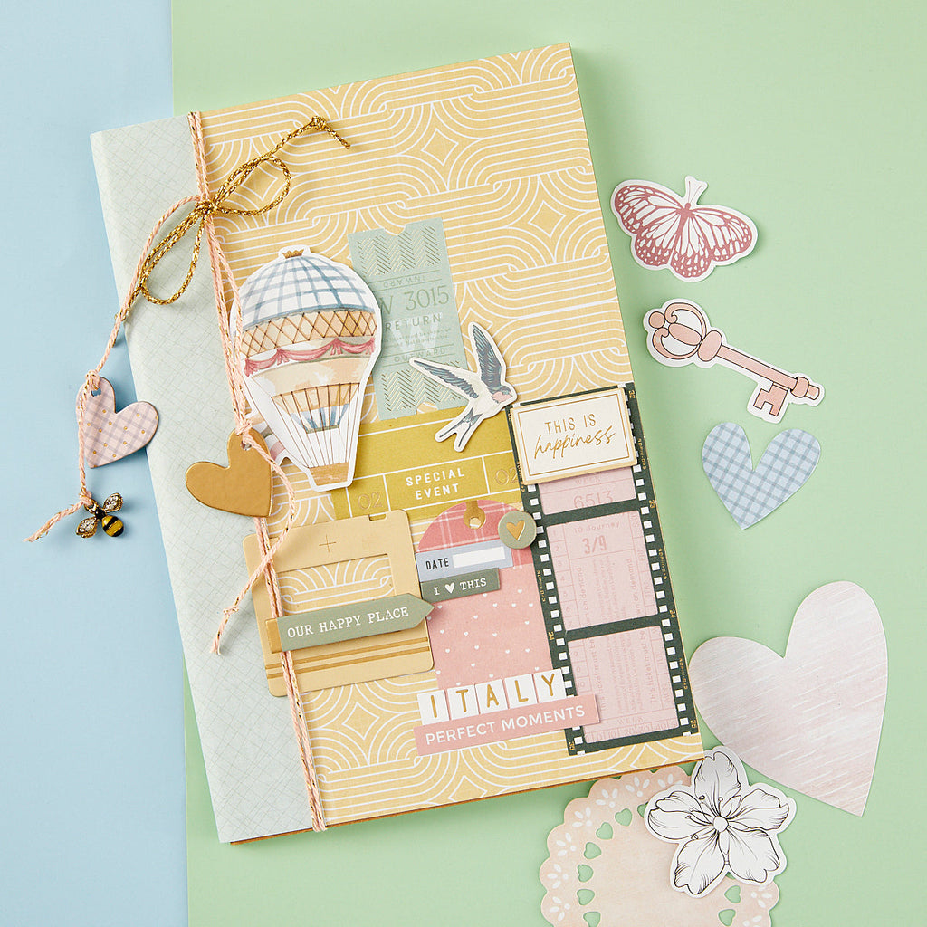 168234 Spellbinders Heartfelt Cardstock Diecut Ephemera happy place