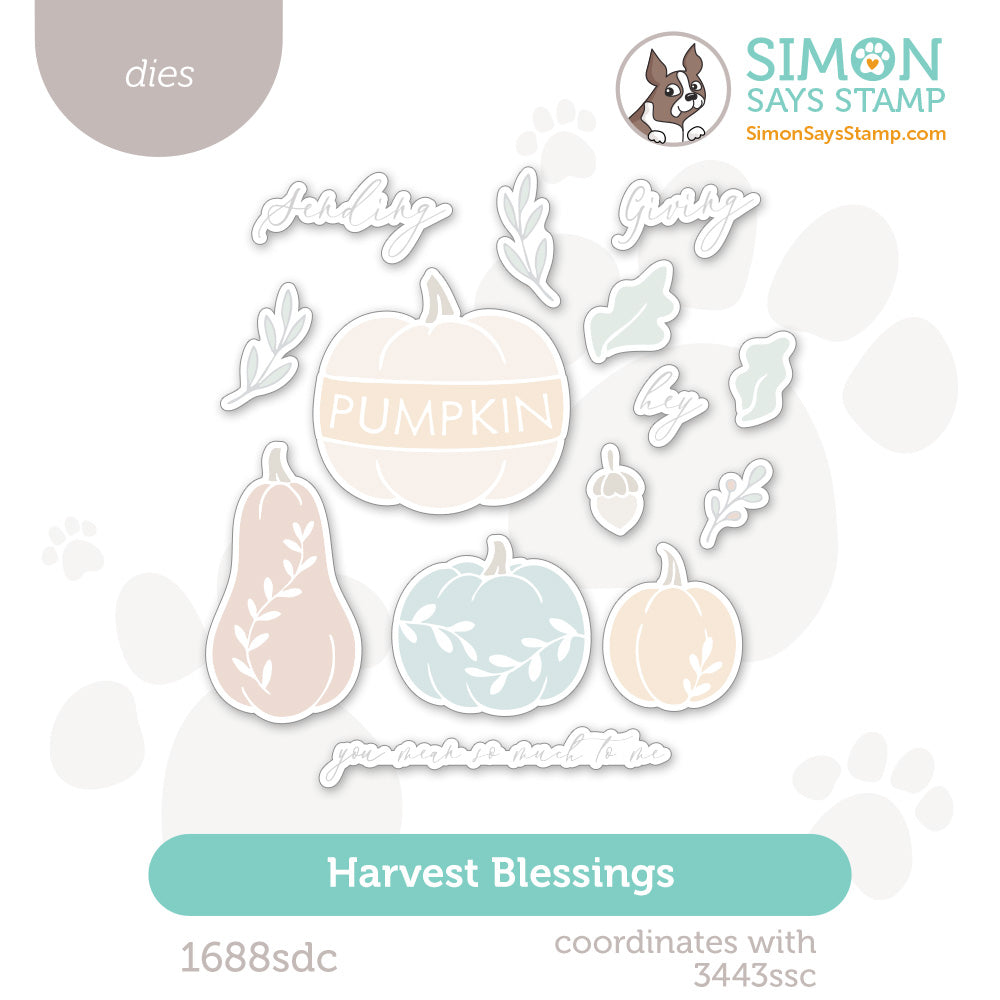 Simon Says Stamp Harvest Blessings Wafer Dies 1688sdc Stamptember