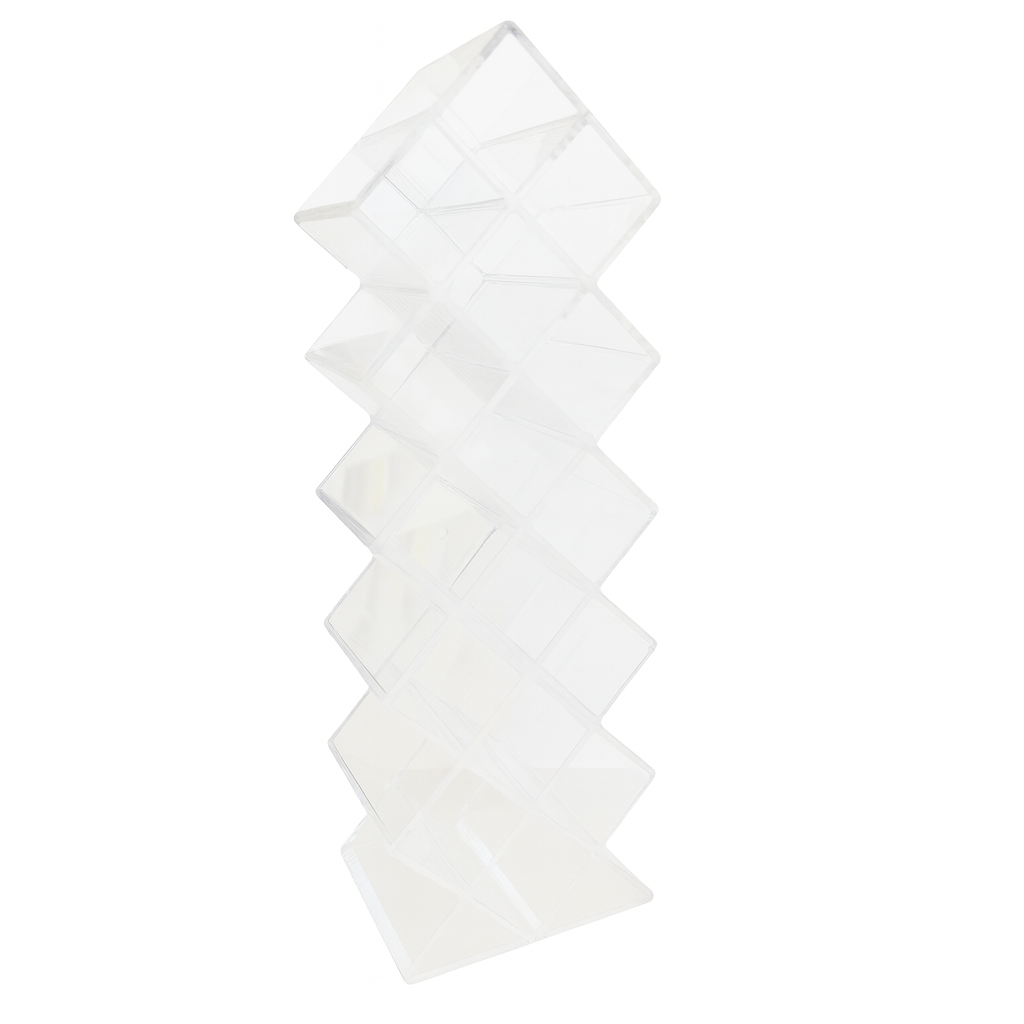 16 Slot Clear Acrylic Organizer Stand Vertical