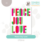 Simon Says Stamp Peace Joy Love Wafer Dies 1709md Stamptember