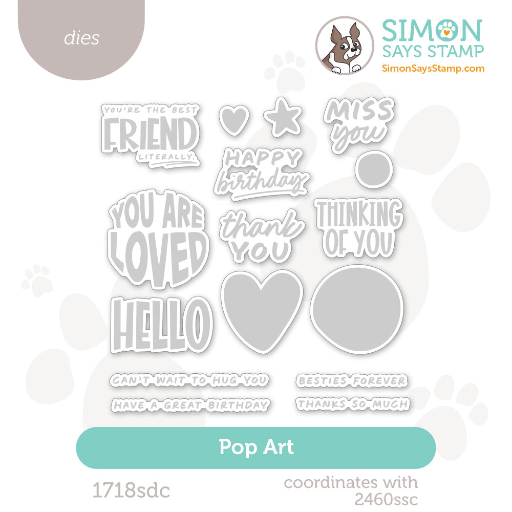 Simon Says Stamp Pop Art Wafer Dies 1718sdc