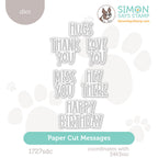 Simon Says Stamp Paper Cut Messages Wafer Dies 1727sdc