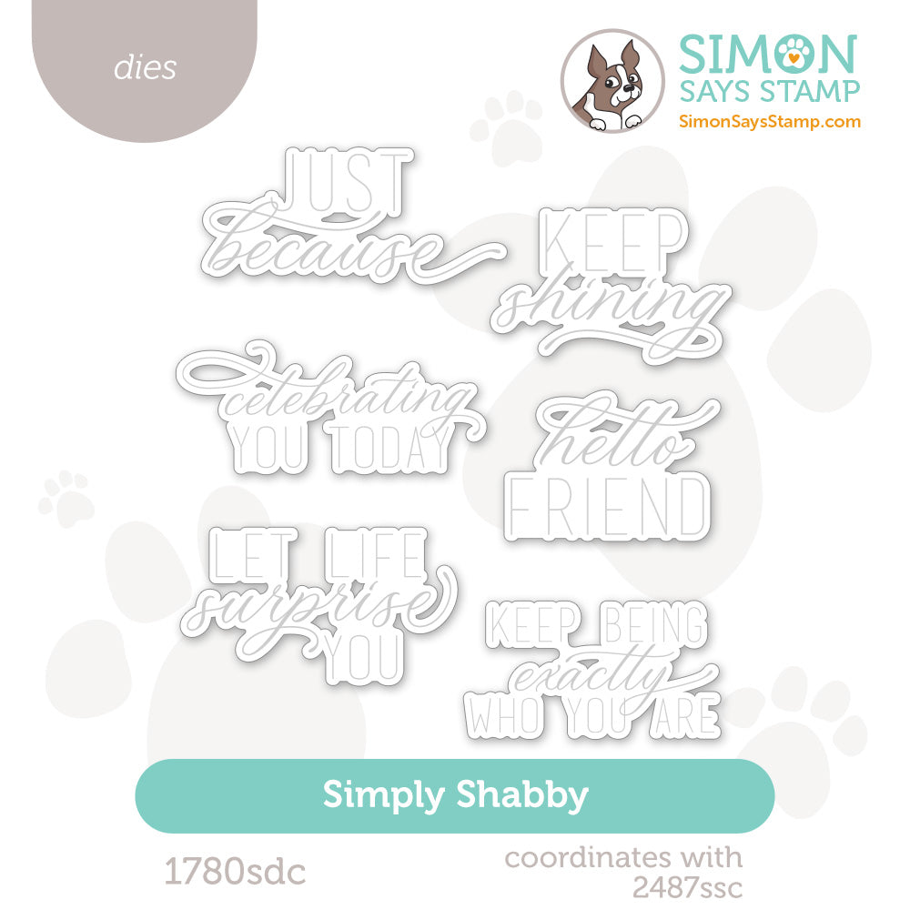 Simon Says Stamp Simply Shabby Wafer Dies 1780sdc