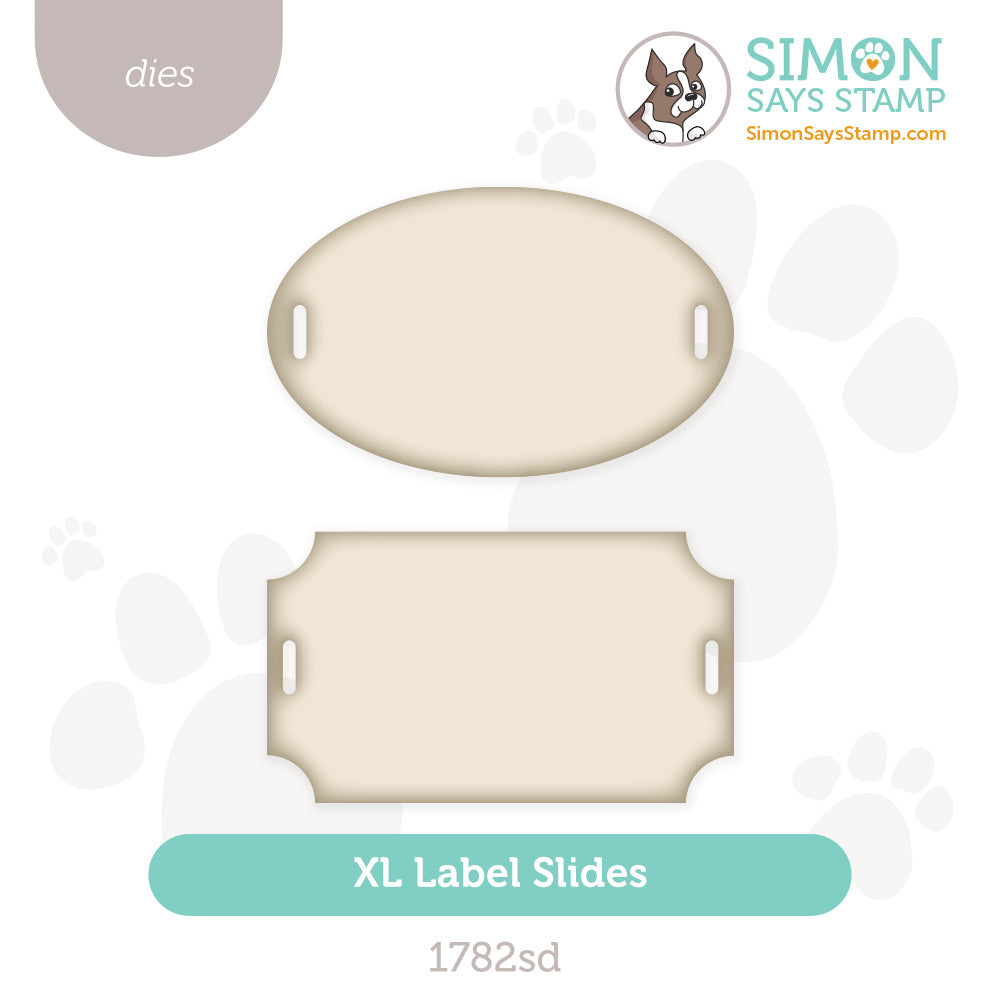 Simon Says Stamp XL Label Slides Wafer Dies 1782sd