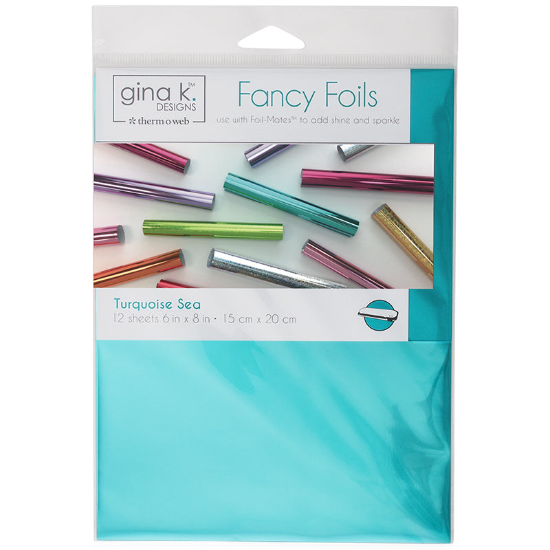 Therm O Web Gina K Designs TURQUOISE SEA Fancy Foils Deco Foil 18033