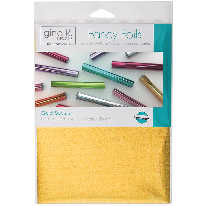 Therm O Web Gina K Designs GOLD SEQUINS Fancy Foils Deco Foil 18037
