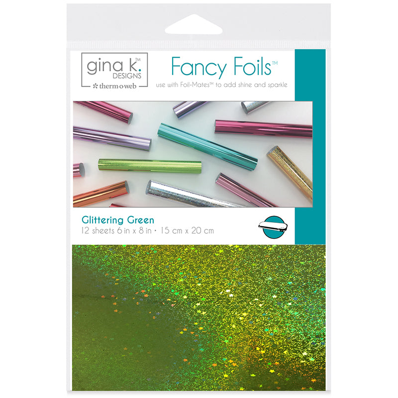 Therm O Web Gina K Designs GLITTERING GREEN Fancy Foils Deco Foil 18063