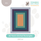 Simon Says Stamp A2 Hand-stitched Rectangles Wafer Dies 1807sd