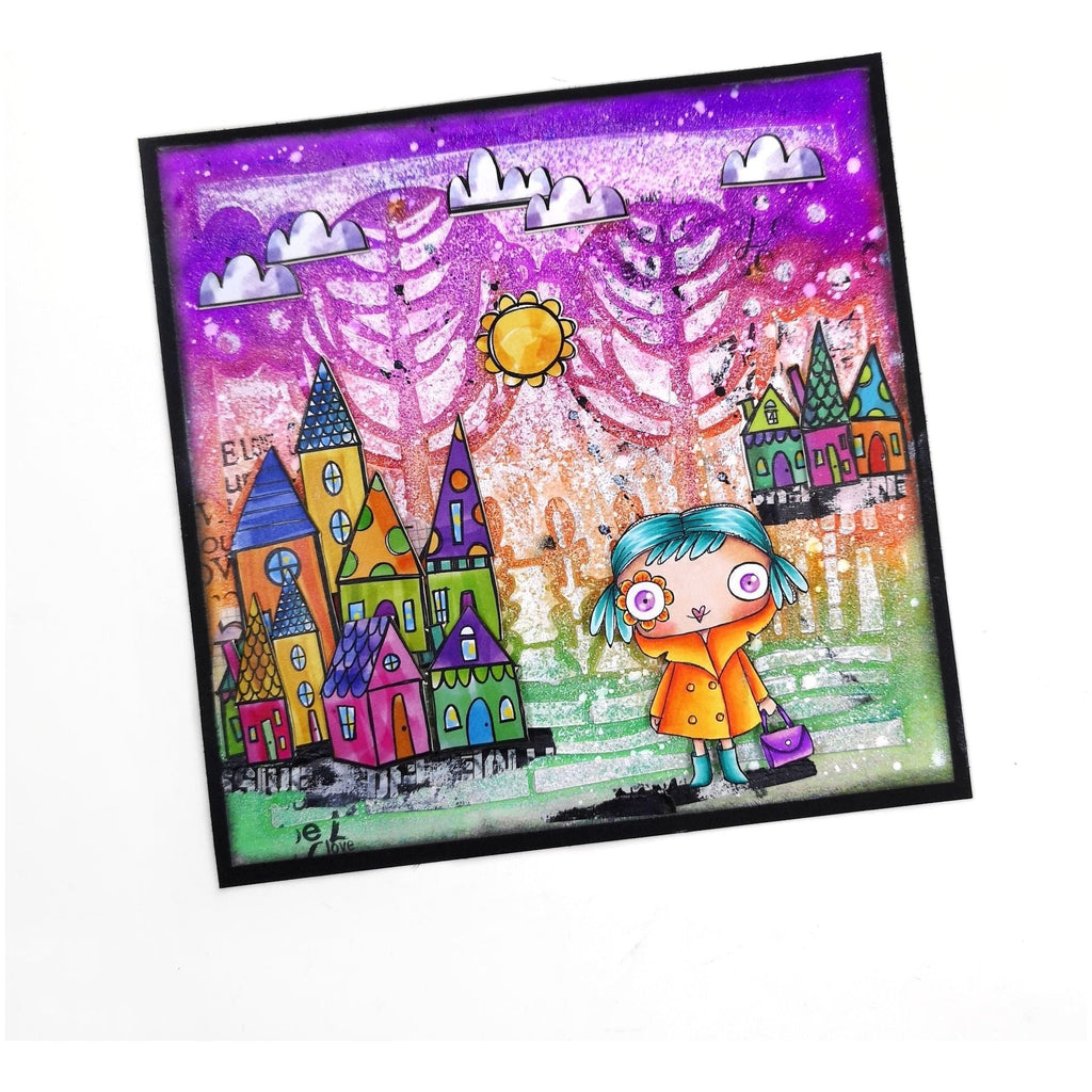 AALL & Create Whimsy Lane Ephemera Die-Cuts 19 houses