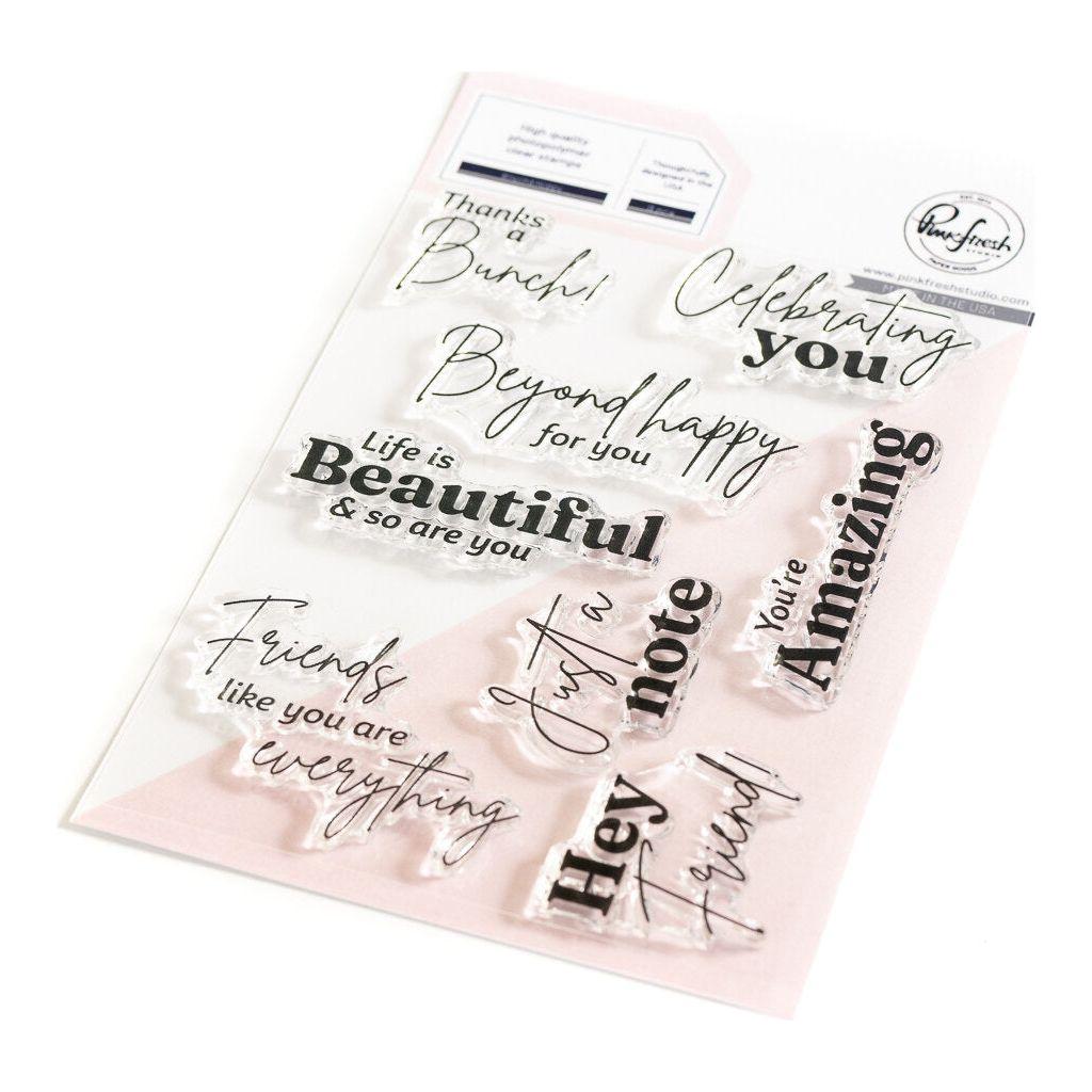Pinkfresh Studio Beyond Happy Clear Stamps 190923