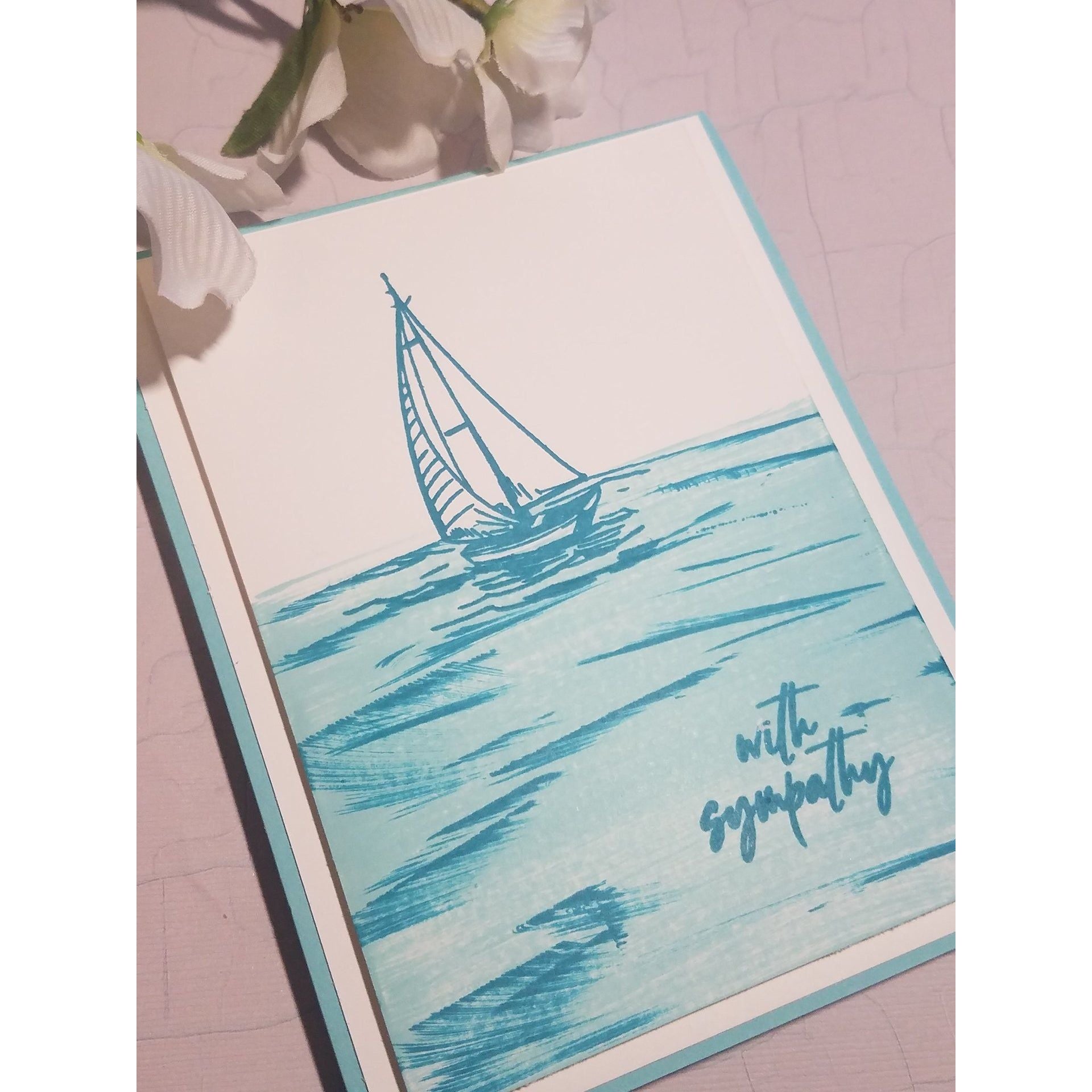 Gina K Designs TIME TO COAST Clear Stamps gkd110 with sympathy