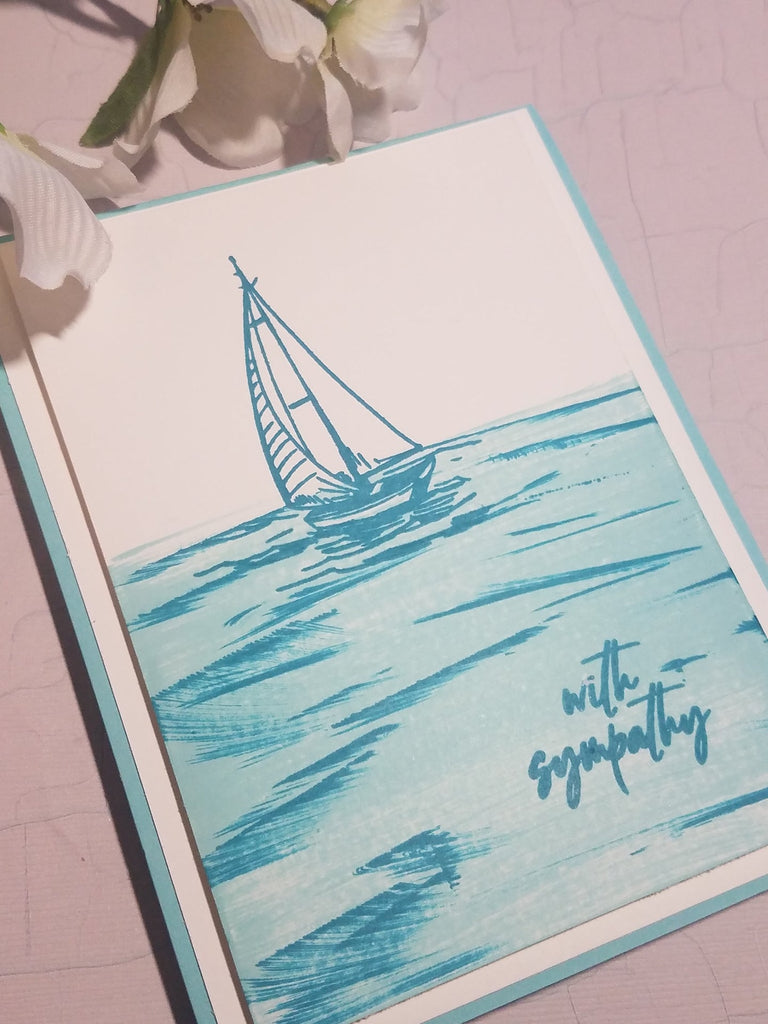 Gina K Designs TIME TO COAST Clear Stamps gkd110 with sympathy