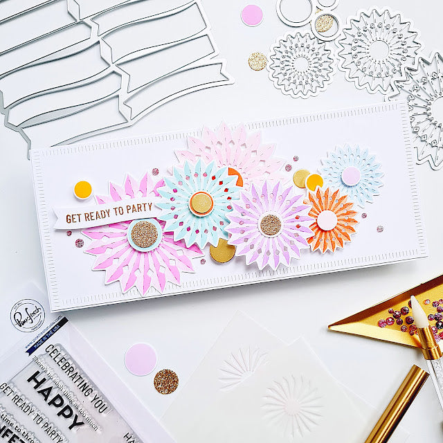 PinkFresh Studio Basic Banners Celebrate Die 199723 Ready to party | color-code:ALT02