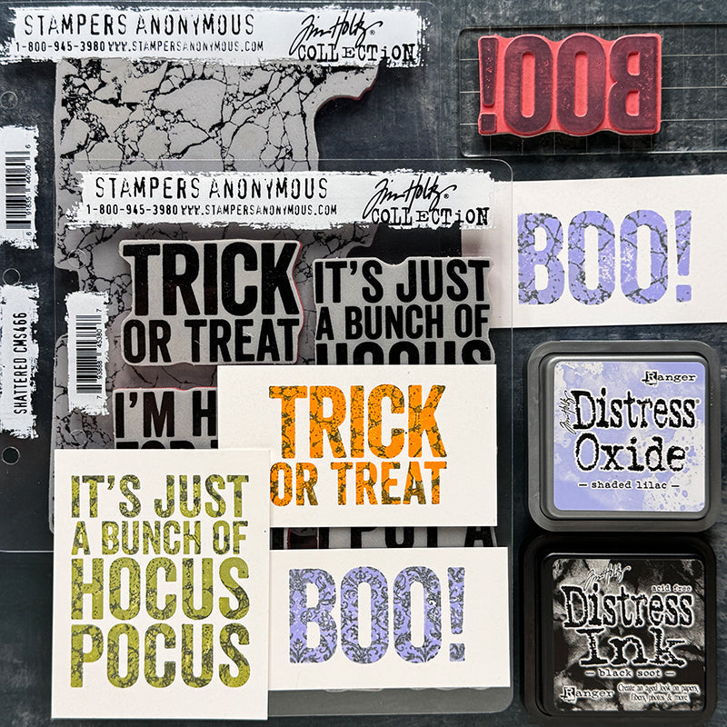 Tim Holtz Distress Ink Pad BLACK SOOT Ranger TIM19541 boo | color-code:ALT21