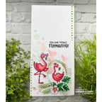 Whimsy Stamps Flamingo Summer Outline Dies wsd101a tropical leaves