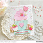Pretty Pink Posh Big Valentine Cupcake Dies happy valentine's day
