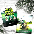 Whimsy Stamps Quick Card Fronts Gnome Wishes wsqcf-03 happy st. patrick's day