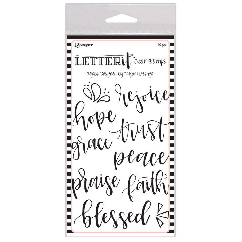 Ranger Rejoice Letter It Stamp Set lec63131
