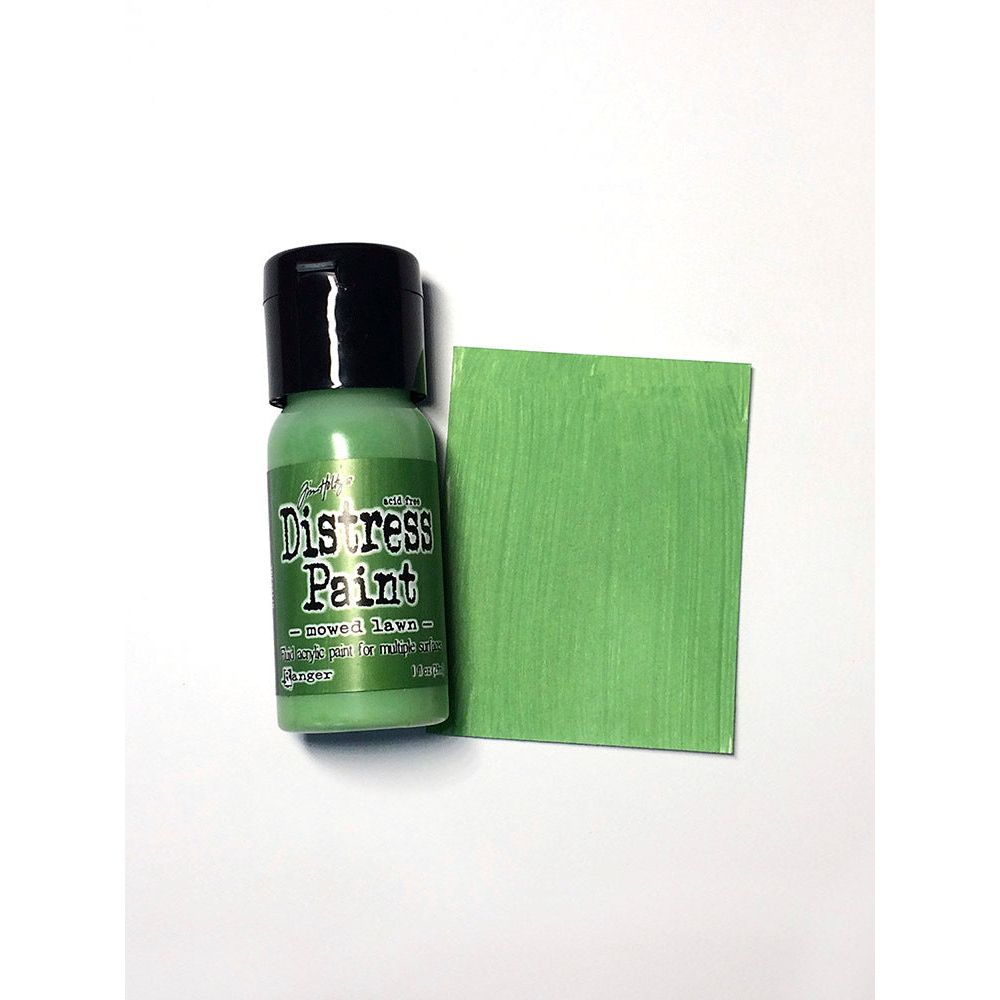 Tim Holtz Flip Top Distress Paint Mowed Lawn Ranger TDF53118 Color Swatch