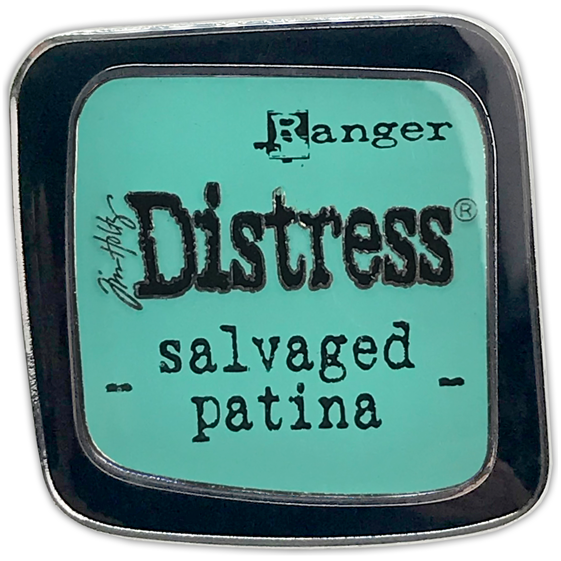 Tim Holtz Distress Enamel Pin Salvaged Patina Ranger tdz73154 Secondary Image
