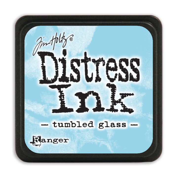 Tim Holtz Distress Mini Ink Pad Tumbled Glass Ranger TDP40248