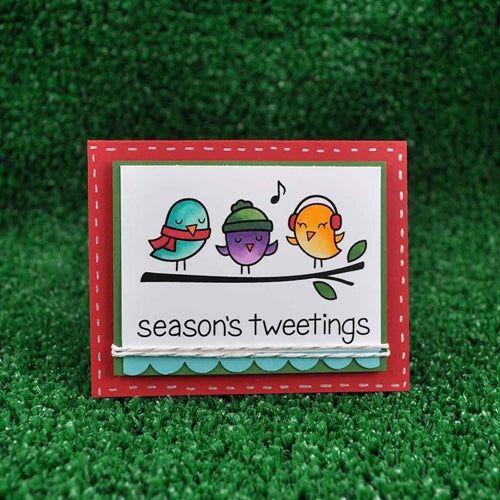 Simon Says Stamp! Lawn Fawn SET LF214WSP WINTER SPARROWS Stamps And Dies