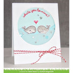 Simon Says Stamp! Lawn Fawn SET LF214WYBM WHALE BIG LOVE Clear Stamps And Dies