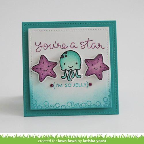 Simon Says Stamp! Lawn Fawn Set LF15SJY JELLY STAR Clear Stamps and Dies
