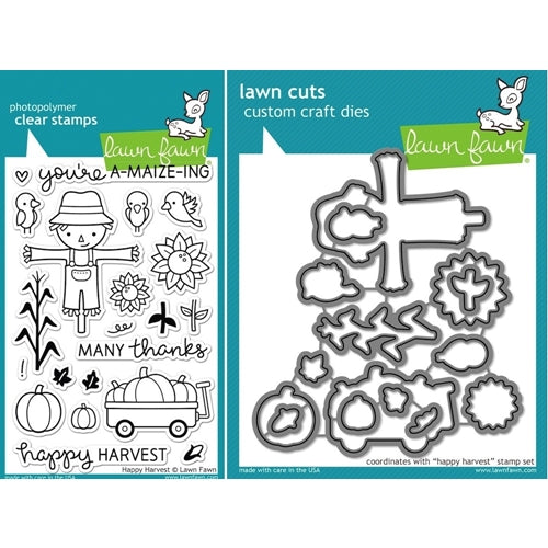 Simon Says Stamp! Lawn Fawn SET LF15SETHH SCARECROW Clear Stamps and Dies