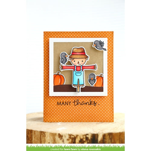 Simon Says Stamp! Lawn Fawn SET LF15SETHH SCARECROW Clear Stamps and Dies