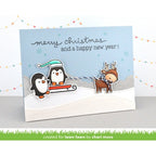 Simon Says Stamp! Lawn Fawn SET LF15SETTT SLEDDING PALS Clear Stamps and Dies