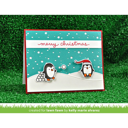 Simon Says Stamp! Lawn Fawn SET LF15SETTT SLEDDING PALS Clear Stamps and Dies