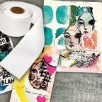 Ranger Dina Wakley MEdia Sticky Back Canvas Tape mda84587 Multi Media Project