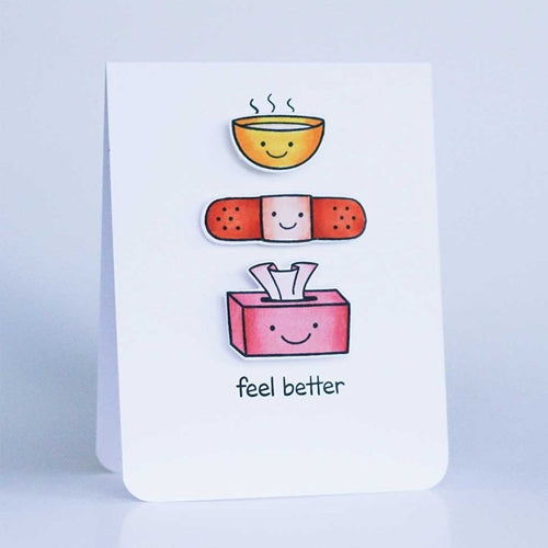 Simon Says Stamp! Lawn Fawn SET LFSETOTM ON THE MEND Clear Stamps and Dies