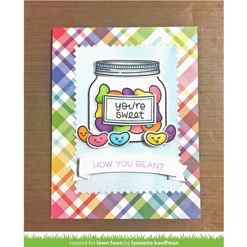 Simon Says Stamp! Lawn Fawn SET LF17SETHYB HOW YOU BEAN? Clear Stamps and Dies