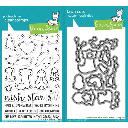 Simon Says Stamp! Lawn Fawn SET LF17SETUAS UPON A STAR Clear Stamps and Dies