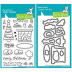 Simon Says Stamp! Lawn Fawn SET LF17SETCD CHRISTMAS DREAMS Clear Stamps and Dies