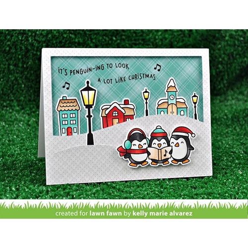 Simon Says Stamp! Lawn Fawn SET LF17SETGW HERE WE GO A-WADDLING Clear Stamps and Dies