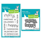 Simon Says Stamp! Lawn Fawn SET LF17SETHA HAPPY HAPPY HAPPY ADD-ON Clear Stamps and Dies