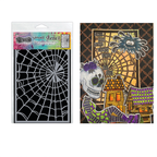 Ranger Dyan Reaveley Small Webs Stencil dys85195 Funny Halloween Project
