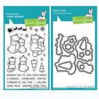 Simon Says Stamp! Lawn Fawn SET WINTER SKIES Clear Stamps and Dies BLFWS