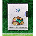 Simon Says Stamp! Lawn Fawn SET WINTER SKIES Clear Stamps and Dies BLFWS
