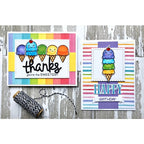 Simon Says Stamp! Lawn Fawn SET SWEETEST FLAVORS Clear Stamps and Dies MLFSF