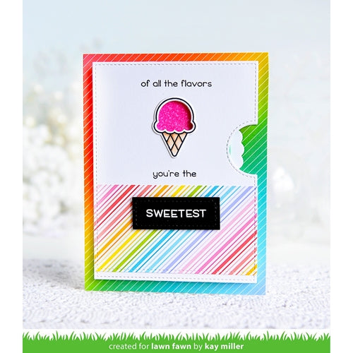 Simon Says Stamp! Lawn Fawn SET SWEETEST FLAVORS Clear Stamps and Dies MLFSF