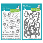 Simon Says Stamp! Lawn Fawn SET MICE ON ICE Clear Stamps and Dies HLFMOI