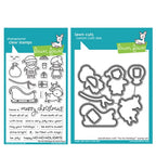 Simon Says Stamp! Lawn Fawn SET HO-HO-HOLIDAYS Clear Stamps and Dies HLFHHH