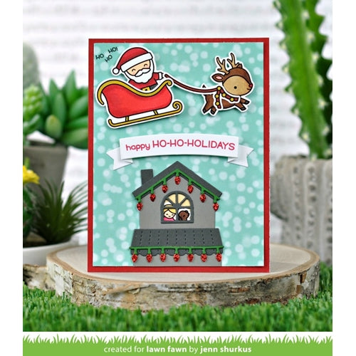 Simon Says Stamp! Lawn Fawn SET HO-HO-HOLIDAYS Clear Stamps and Dies HLFHHH