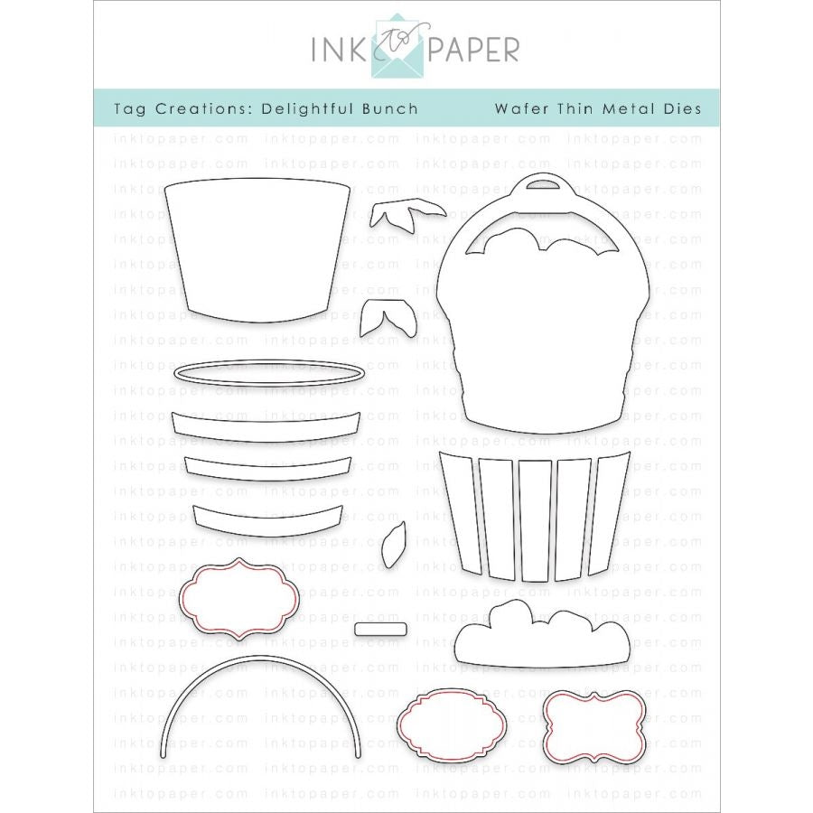 Ink to Paper TAG CREATIONS DELIGHTFUL BUNCH Dies ITP38*